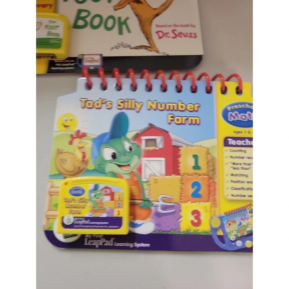 6pc LeapFrog My First LeapPad Flip Books & Cartridges for Preschool Learning lot